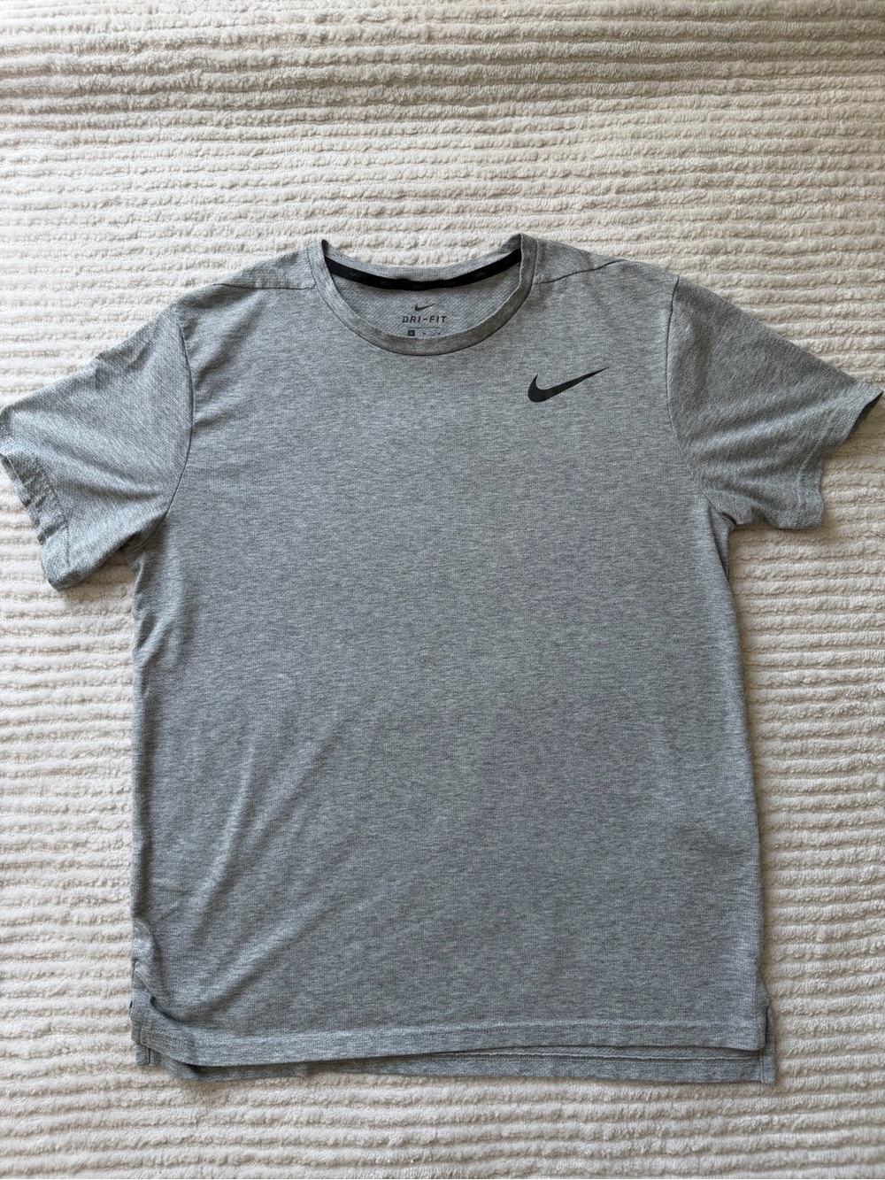Nike Gray Short Sleeve Dri-FIT Crew Tee